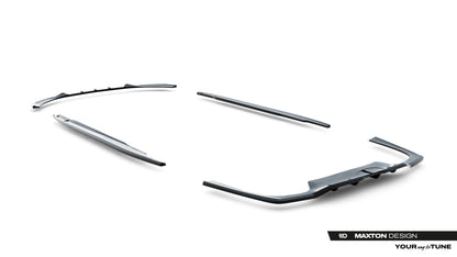 SPLITTER SUITABLE FOR VW GOLF 8 GTI GTD RLINE LOOK GLOSSY BLACK SPORTY DESIGN 