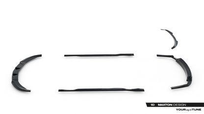 SPLITTER SUITABLE FOR VW GOLF 8 GTI GTD RLINE LOOK GLOSSY BLACK SPORTY DESIGN 