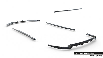 SPLITTER SUITABLE FOR VW GOLF 8 GTI GTD RLINE LOOK GLOSSY BLACK SPORTY DESIGN 