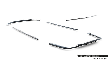 SPLITTER SUITABLE FOR VW GOLF 8 GTI GTD RLINE LOOK GLOSSY BLACK SPORTY DESIGN 