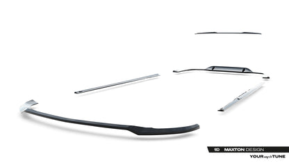 SPLITTER SUITABLE FOR VW GOLF 8 GTI GTD RLINE LOOK GLOSSY BLACK SPORTY DESIGN 