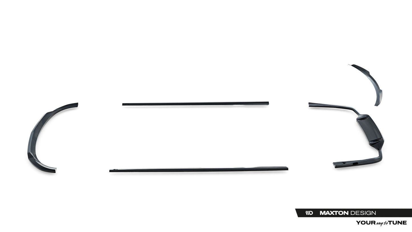 SPLITTER SUITABLE FOR VW GOLF 8 GTI GTD RLINE LOOK GLOSSY BLACK SPORTY DESIGN 