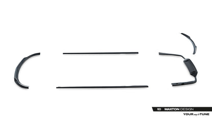 SPLITTER SUITABLE FOR VW GOLF 8 GTI GTD RLINE LOOK GLOSSY BLACK SPORTY DESIGN 
