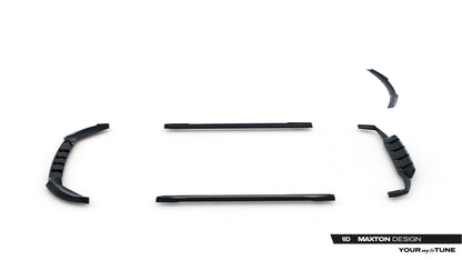 SPLITTER SUITABLE FOR VW GOLF 8 GTI GTD RLINE LOOK GLOSSY BLACK SPORTY DESIGN 