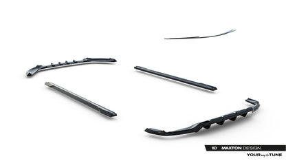 SPLITTER SUITABLE FOR VW GOLF 8 GTI GTD RLINE LOOK GLOSSY BLACK SPORTY DESIGN 