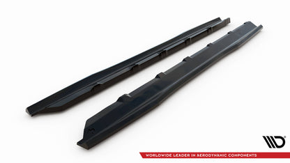 SPLITTER SUITABLE FOR VW GOLF 8 GTI GTD RLINE LOOK GLOSSY BLACK SPORTY DESIGN 