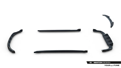 SPLITTER SUITABLE FOR VW GOLF 8 GTI GTD RLINE LOOK GLOSSY BLACK SPORTY DESIGN 