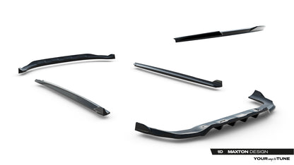 SPLITTER SUITABLE FOR VW GOLF 8 GTI GTD RLINE LOOK GLOSSY BLACK SPORTY DESIGN 