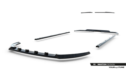 SPLITTER SUITABLE FOR VW GOLF 8 GTI GTD RLINE LOOK GLOSSY BLACK SPORTY DESIGN 