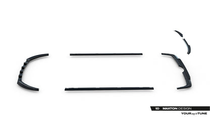 SPLITTER SUITABLE FOR VW GOLF 8 GTI GTD RLINE LOOK GLOSSY BLACK SPORTY DESIGN 