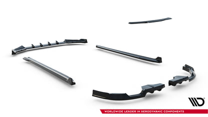 SPLITTER SUITABLE FOR VW GOLF 8 GTI GTD RLINE LOOK GLOSSY BLACK SPORTY DESIGN 