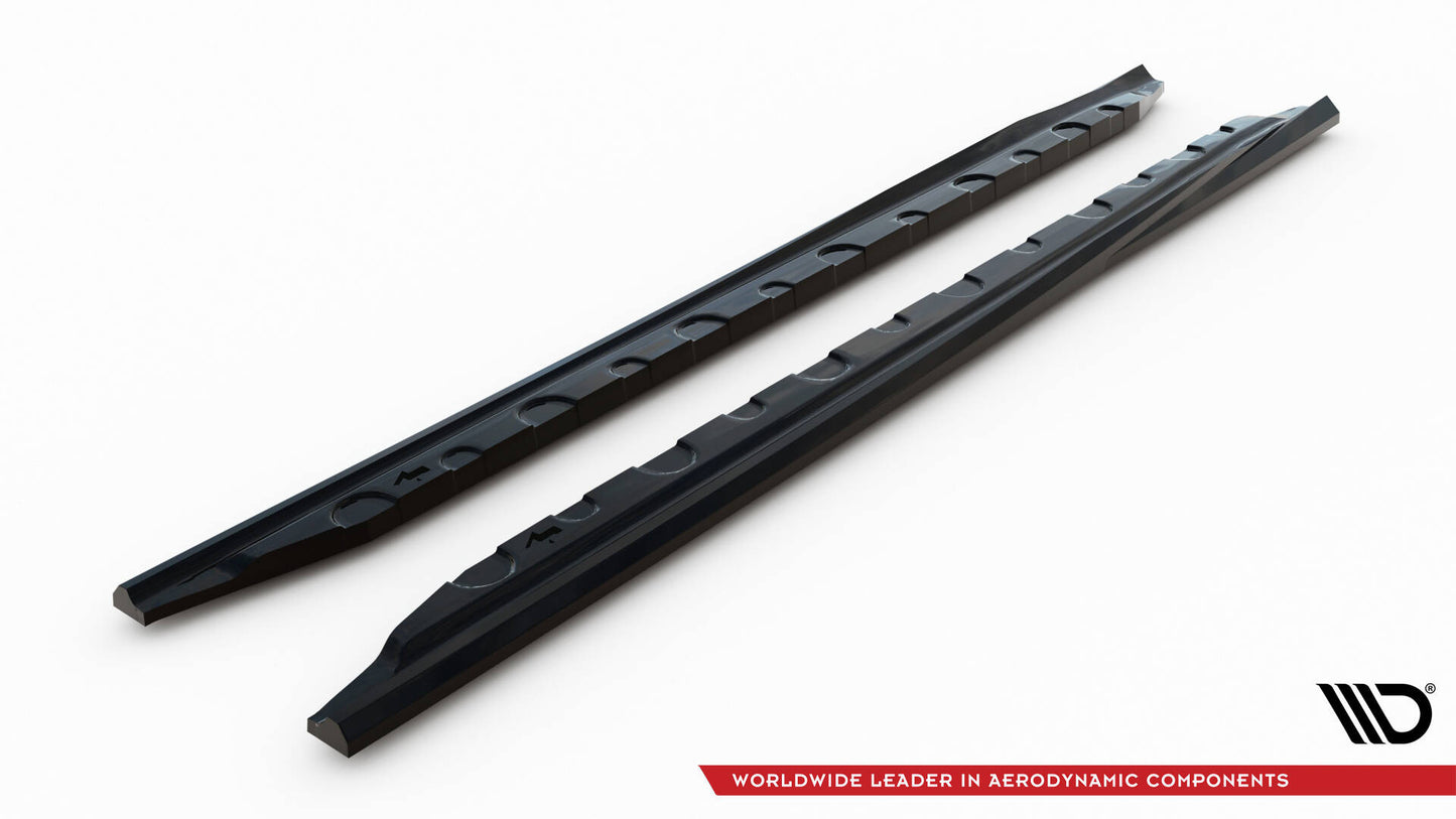 SPLITTER SUITABLE FOR VW GOLF 8 GTI GTD RLINE LOOK GLOSSY BLACK SPORTY DESIGN 