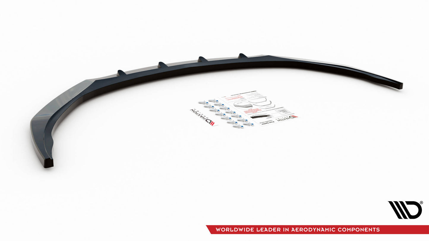 SPLITTER SUITABLE FOR VW GOLF 8 GTI GTD RLINE LOOK GLOSSY BLACK SPORTY DESIGN 