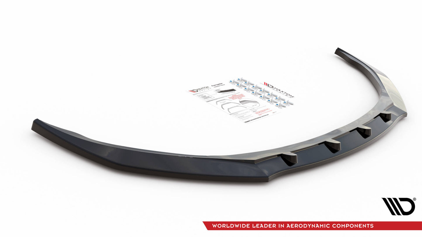 SPLITTER SUITABLE FOR VW GOLF 8 GTI GTD RLINE LOOK GLOSSY BLACK SPORTY DESIGN 