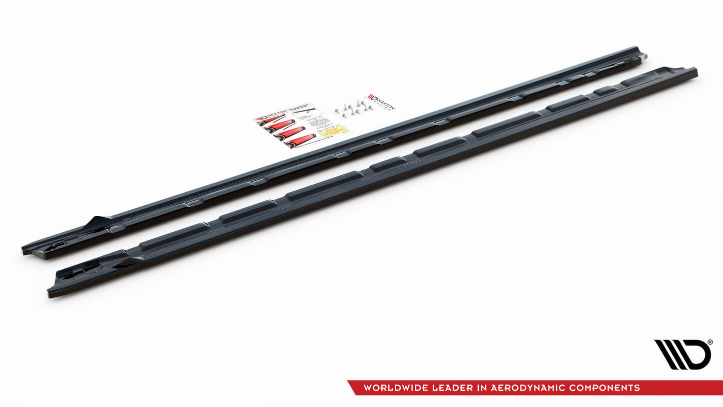 SPLITTER SUITABLE FOR VW GOLF 8 GTI GTD RLINE LOOK GLOSSY BLACK SPORTY DESIGN 
