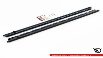SPLITTER SUITABLE FOR VW GOLF 8 GTI GTD RLINE LOOK GLOSSY BLACK SPORTY DESIGN 