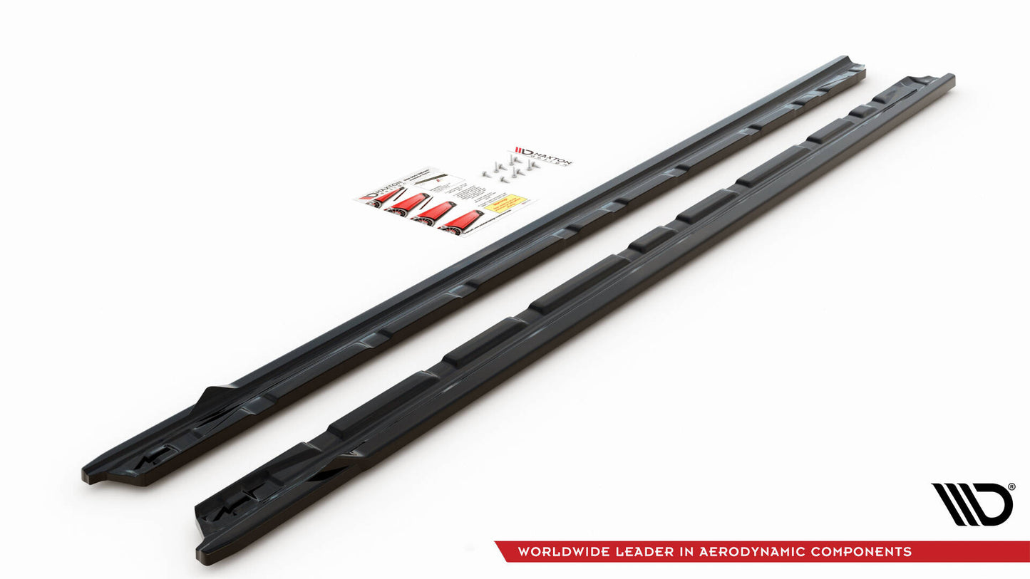 SPLITTER SUITABLE FOR VW GOLF 8 GTI GTD RLINE LOOK GLOSSY BLACK SPORTY DESIGN 