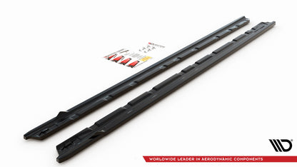 SPLITTER SUITABLE FOR VW GOLF 8 GTI GTD RLINE LOOK GLOSSY BLACK SPORTY DESIGN 
