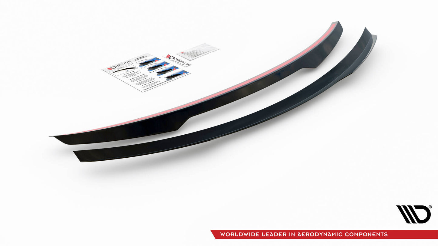 SPLITTER SUITABLE FOR VW GOLF 8 GTI GTD RLINE LOOK GLOSSY BLACK SPORTY DESIGN 