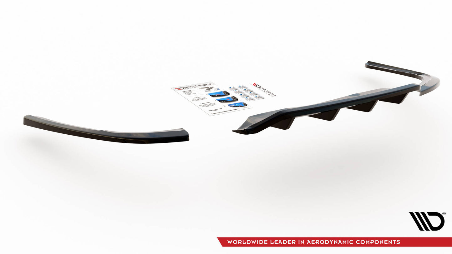 SPLITTER SUITABLE FOR VW GOLF 8 GTI GTD RLINE LOOK GLOSSY BLACK SPORTY DESIGN 