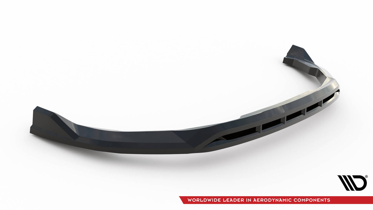 SPLITTER SUITABLE FOR VW GOLF 8 GTI GTD RLINE LOOK GLOSSY BLACK SPORTY DESIGN 
