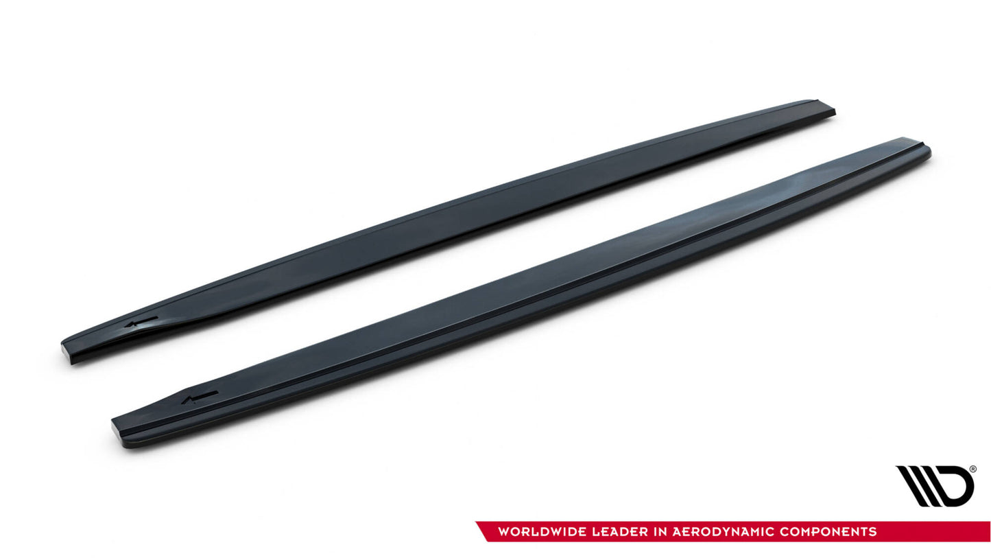 SPLITTER SUITABLE FOR VW GOLF 8 GTI GTD RLINE LOOK GLOSSY BLACK SPORTY DESIGN 