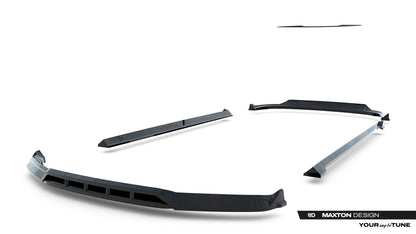 SPLITTER SUITABLE FOR VW GOLF 8 GTI GTD RLINE LOOK GLOSSY BLACK SPORTY DESIGN 