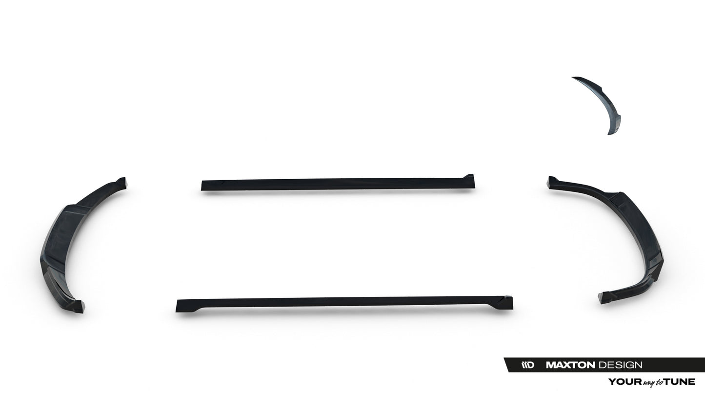 SPLITTER SUITABLE FOR VW GOLF 8 GTI GTD RLINE LOOK GLOSSY BLACK SPORTY DESIGN 