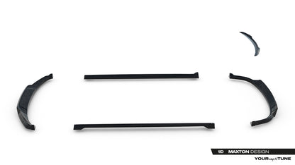 SPLITTER SUITABLE FOR VW GOLF 8 GTI GTD RLINE LOOK GLOSSY BLACK SPORTY DESIGN 