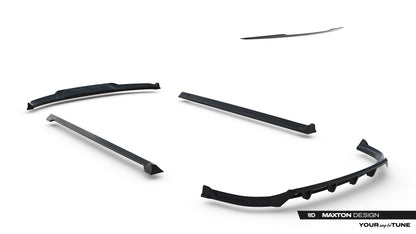SPLITTER SUITABLE FOR VW GOLF 8 GTI GTD RLINE LOOK GLOSSY BLACK SPORTY DESIGN 