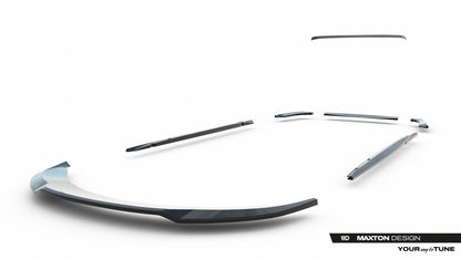 SPLITTER SUITABLE FOR VW GOLF 8 GTI GTD RLINE LOOK GLOSSY BLACK SPORTY DESIGN 