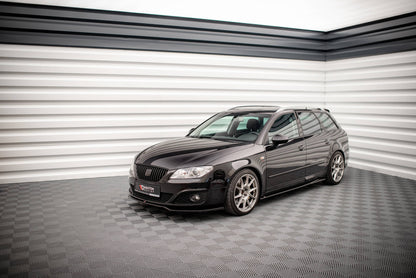 SPLITTER SUITABLE FOR VW GOLF 8 GTI GTD RLINE LOOK GLOSSY BLACK SPORTY DESIGN 