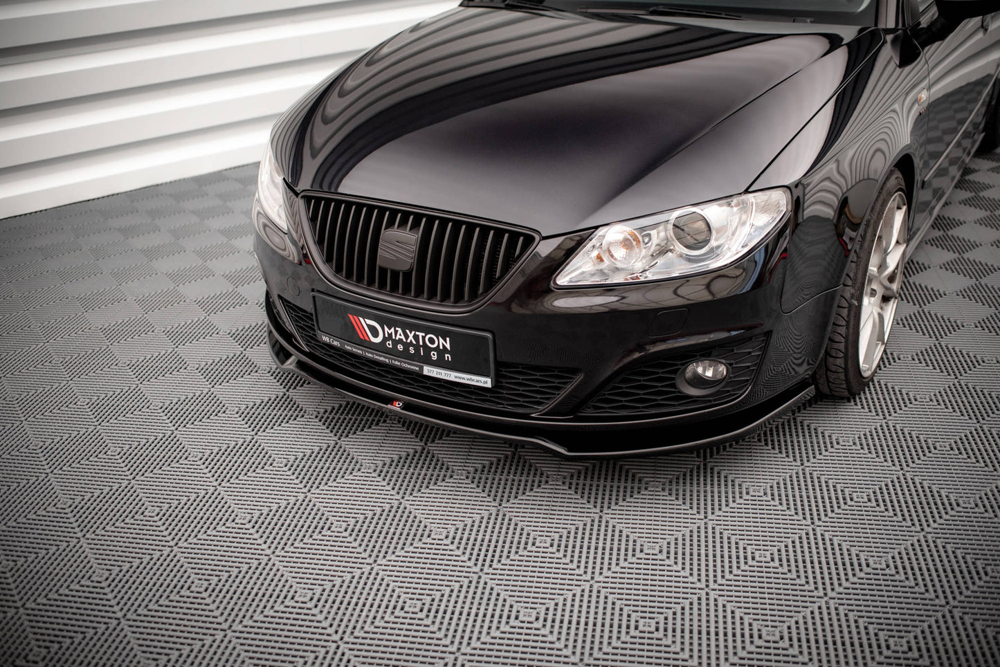 SPLITTER SUITABLE FOR VW GOLF 8 GTI GTD RLINE LOOK GLOSSY BLACK SPORTY DESIGN 