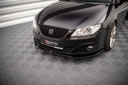 SPLITTER SUITABLE FOR VW GOLF 8 GTI GTD RLINE LOOK GLOSSY BLACK SPORTY DESIGN 