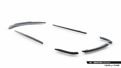 SPLITTER SUITABLE FOR VW GOLF 8 GTI GTD RLINE LOOK GLOSSY BLACK SPORTY DESIGN 