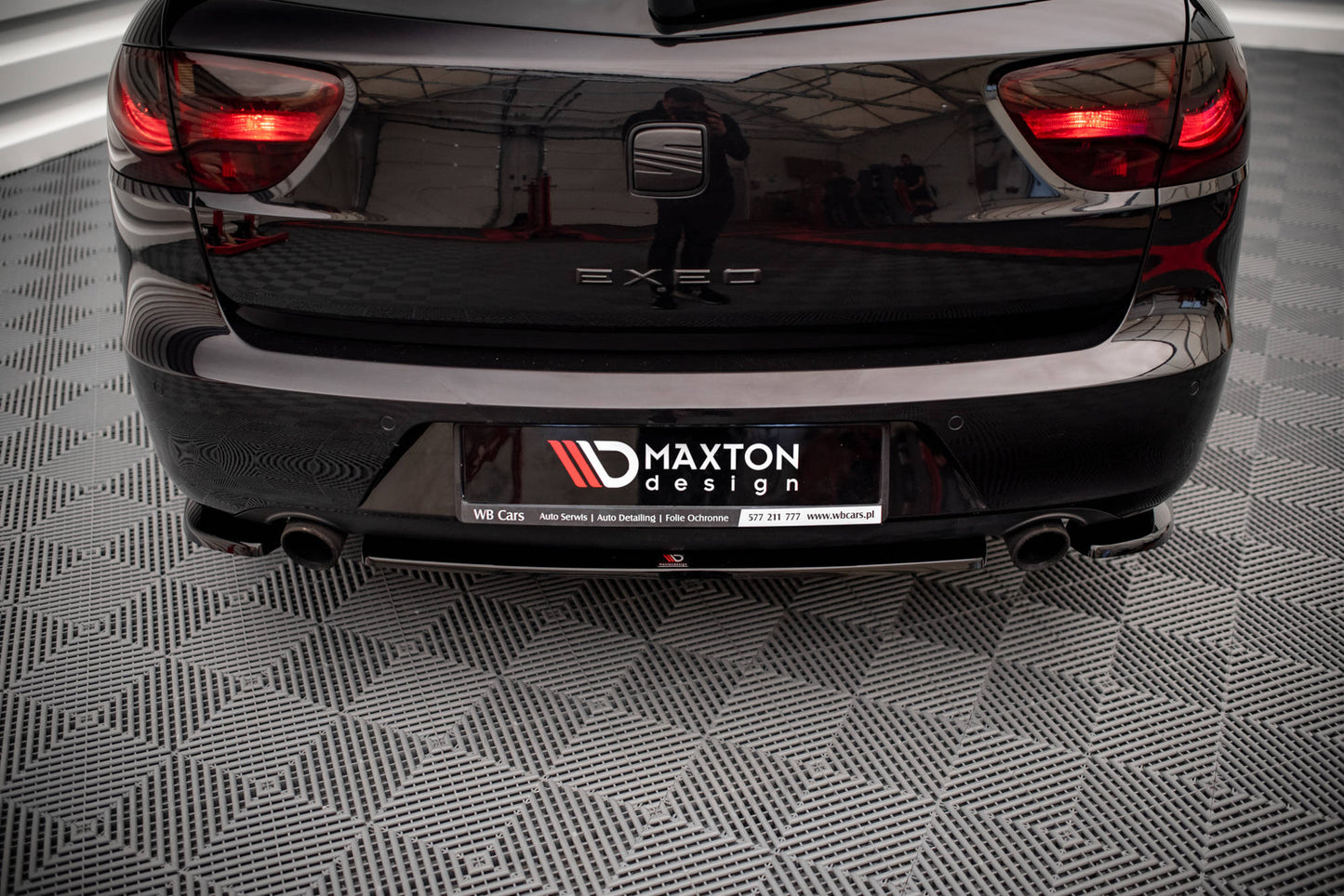 SPLITTER SUITABLE FOR VW GOLF 8 GTI GTD RLINE LOOK GLOSSY BLACK SPORTY DESIGN 
