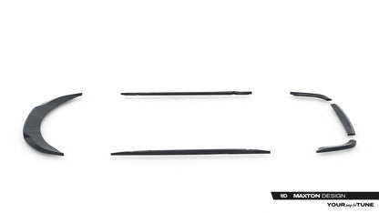 SPLITTER SUITABLE FOR VW GOLF 8 GTI GTD RLINE LOOK GLOSSY BLACK SPORTY DESIGN 