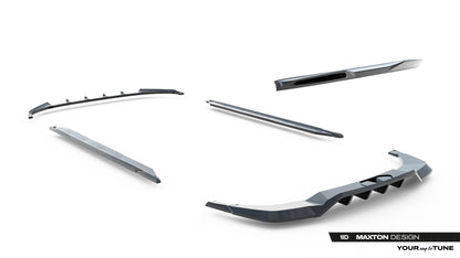 SPLITTER SUITABLE FOR VW GOLF 8 GTI GTD RLINE LOOK GLOSSY BLACK SPORTY DESIGN 