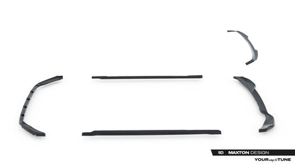 SPLITTER SUITABLE FOR VW GOLF 8 GTI GTD RLINE LOOK GLOSSY BLACK SPORTY DESIGN 