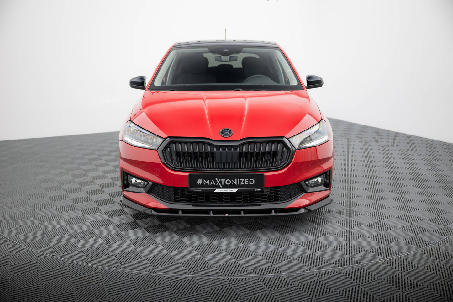 SPLITTER SUITABLE FOR VW GOLF 8 GTI GTD RLINE LOOK GLOSSY BLACK SPORTY DESIGN 