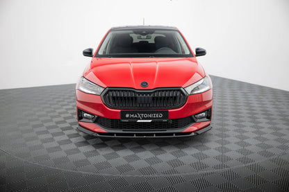 SPLITTER SUITABLE FOR VW GOLF 8 GTI GTD RLINE LOOK GLOSSY BLACK SPORTY DESIGN 
