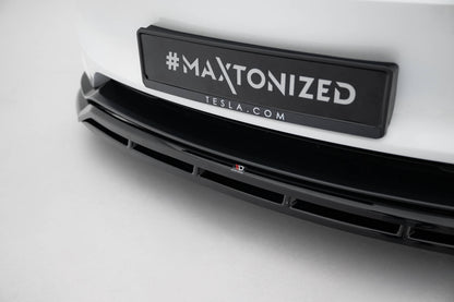SPLITTER SUITABLE FOR VW GOLF 8 GTI GTD RLINE LOOK GLOSSY BLACK SPORTY DESIGN 