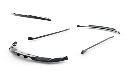 SPLITTER SUITABLE FOR VW GOLF 8 GTI GTD RLINE LOOK GLOSSY BLACK SPORTY DESIGN 