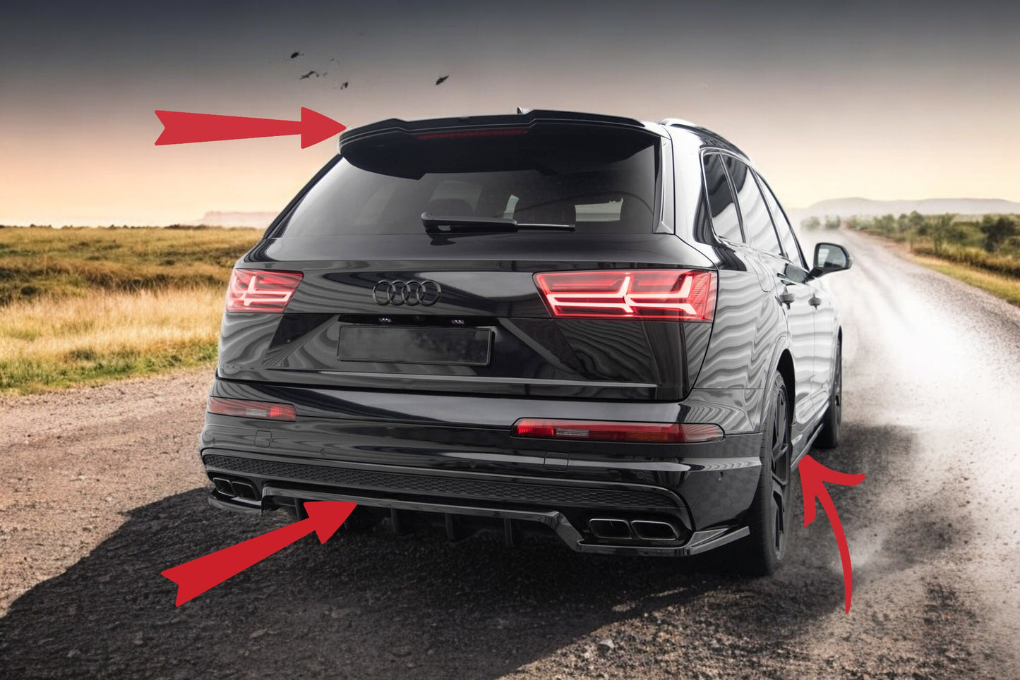 😍Set di splitter V.1 adatto per Audi SQ7 Mk2😍