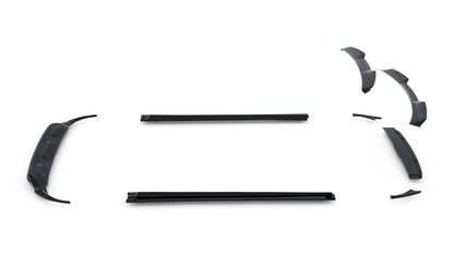SPLITTER SUITABLE FOR VW GOLF 8 GTI GTD RLINE LOOK GLOSSY BLACK SPORTY DESIGN 