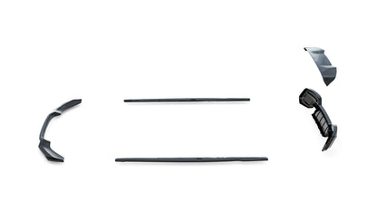 SPLITTER SUITABLE FOR VW GOLF 8 GTI GTD RLINE LOOK GLOSSY BLACK SPORTY DESIGN 