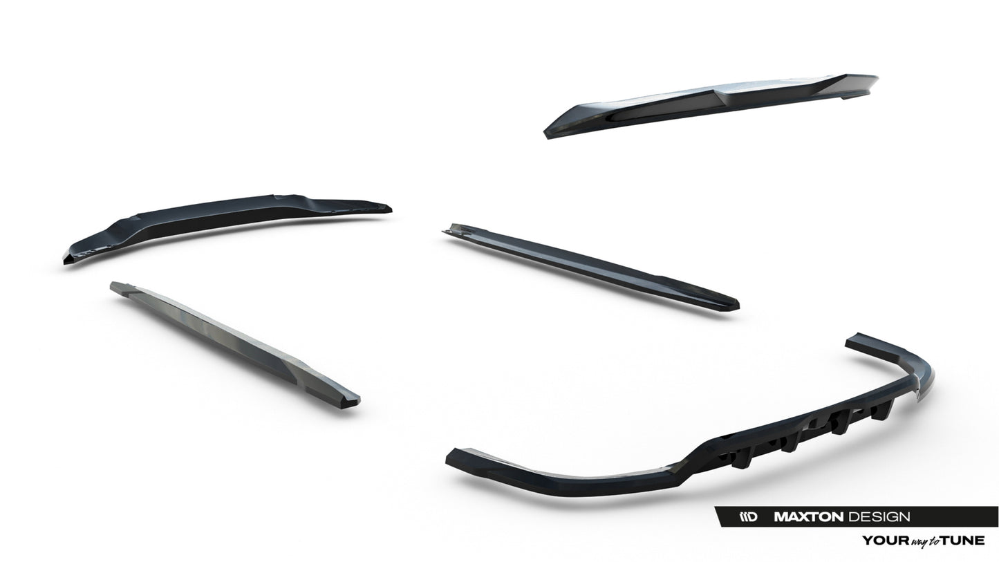 SPLITTER SUITABLE FOR VW GOLF 8 GTI GTD RLINE LOOK GLOSSY BLACK SPORTY DESIGN 
