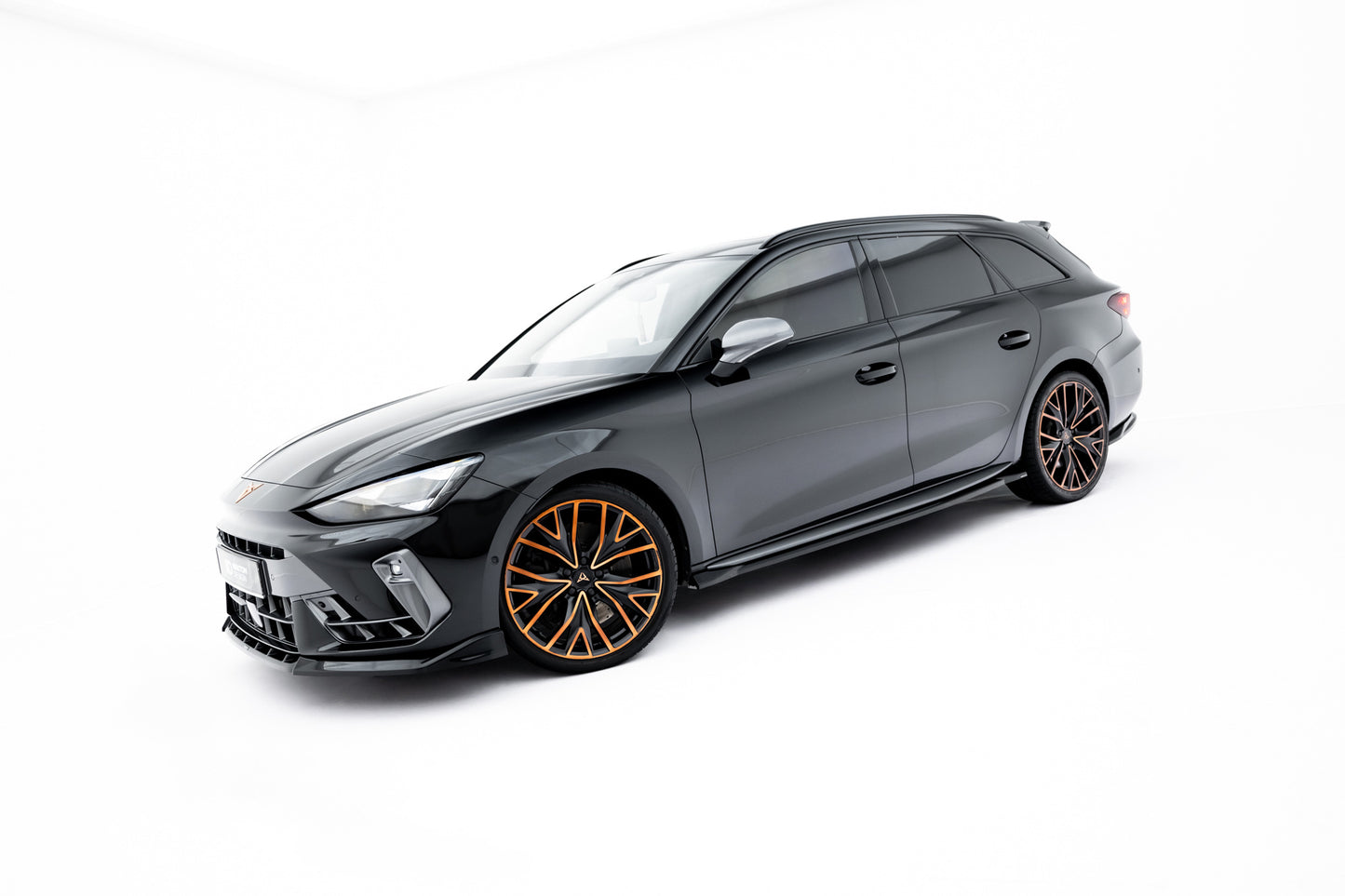 SPLITTER SUITABLE FOR VW GOLF 8 GTI GTD RLINE LOOK GLOSSY BLACK SPORTY DESIGN 