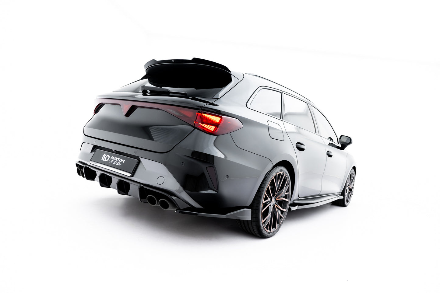 SPLITTER SUITABLE FOR VW GOLF 8 GTI GTD RLINE LOOK GLOSSY BLACK SPORTY DESIGN 