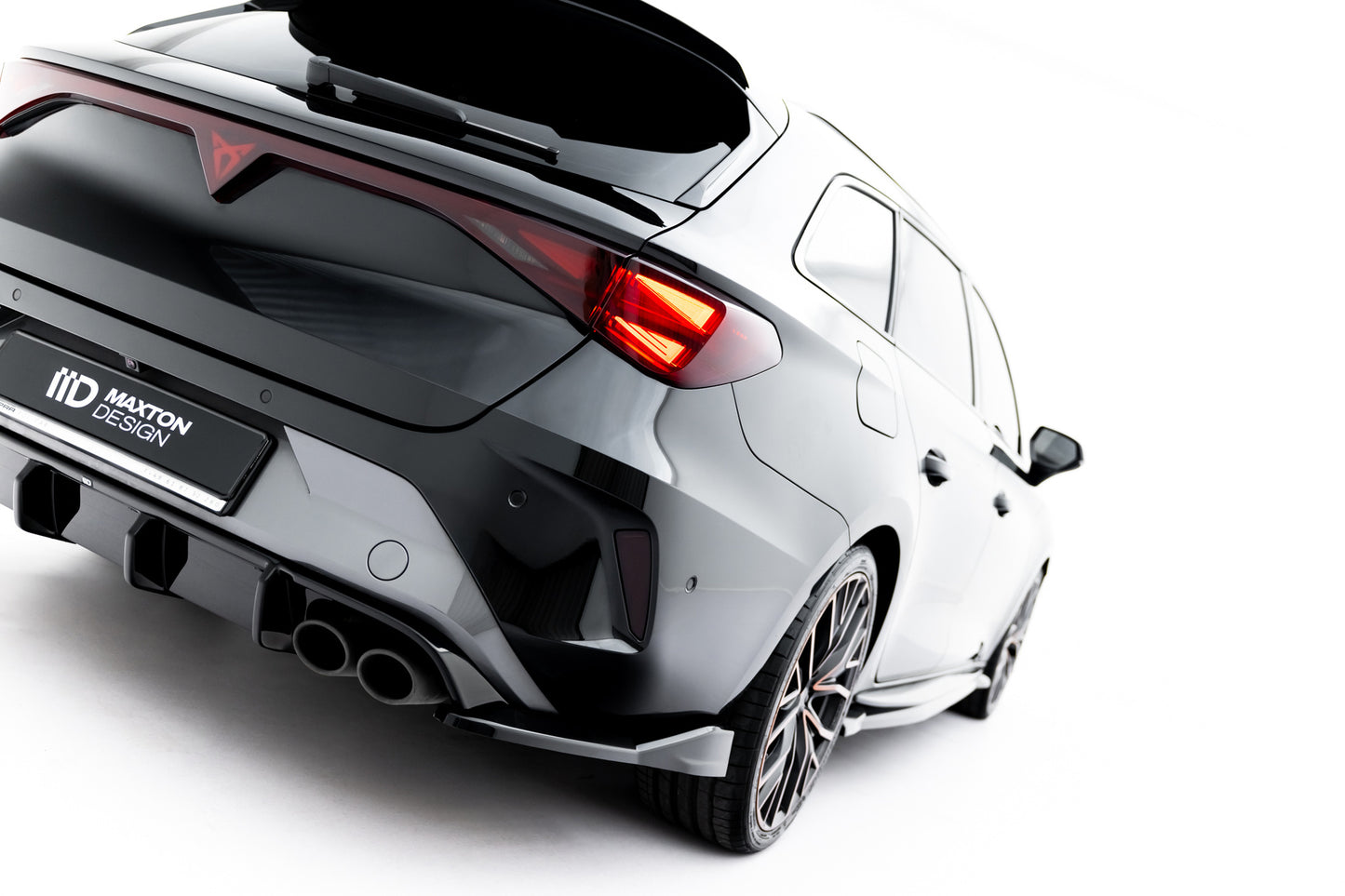 SPLITTER SUITABLE FOR VW GOLF 8 GTI GTD RLINE LOOK GLOSSY BLACK SPORTY DESIGN 